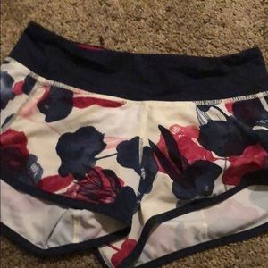 Flora lululemon running shorts
